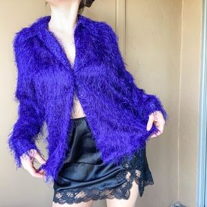 VTG • CLAUDIA RICHARDS • Feathery, Textured Blouse